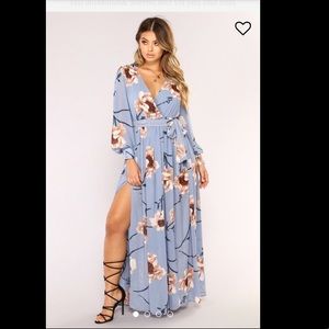 FASHION NOVA park avenue maxi dress!